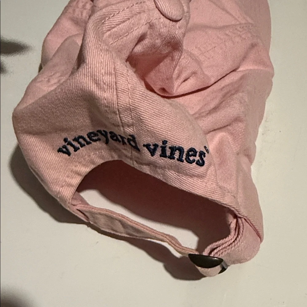 Pink Baseball Cap with Whale Logo - Picture 4 of 4